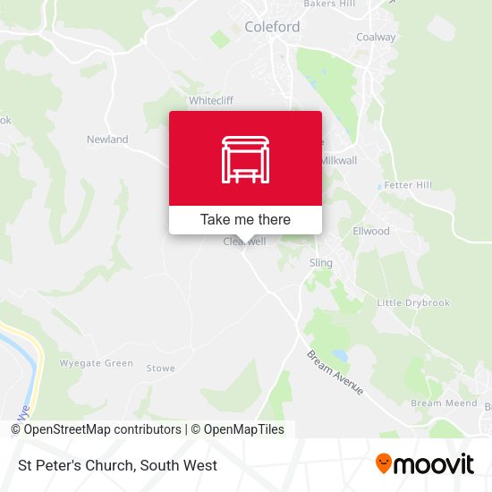 St Peter's Church map