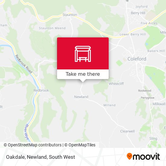 Oakdale, Newland map