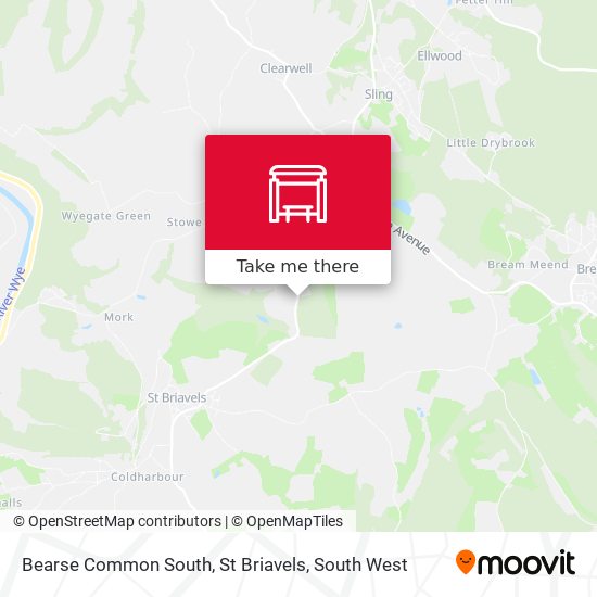 Bearse Common South, St Briavels map