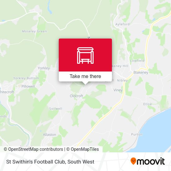 St Swithin's Football Club map