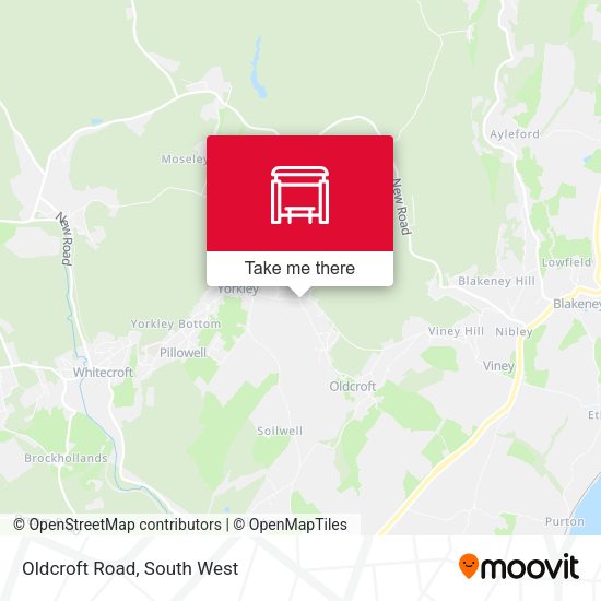 Oldcroft Road map