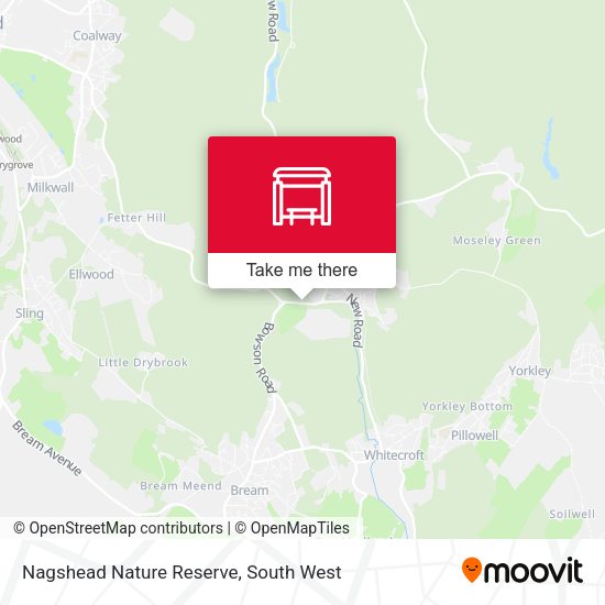 Nagshead Nature Reserve map