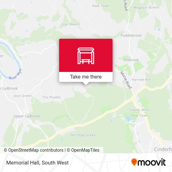 Memorial Hall map