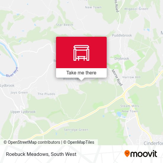 Roebuck Meadows map