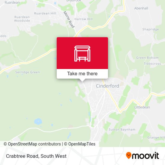 Crabtree Road map