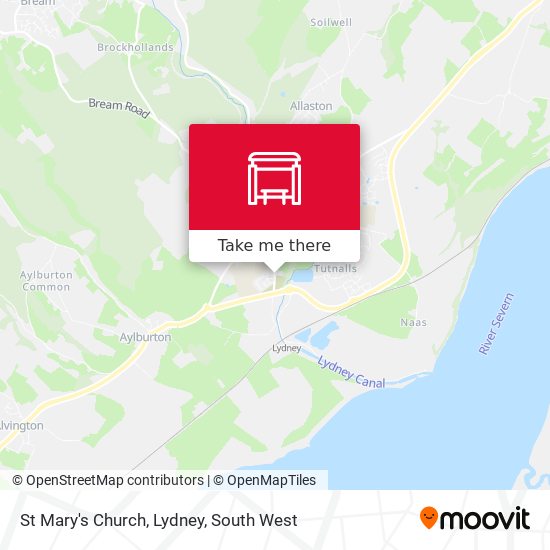 St Mary's Church, Lydney map