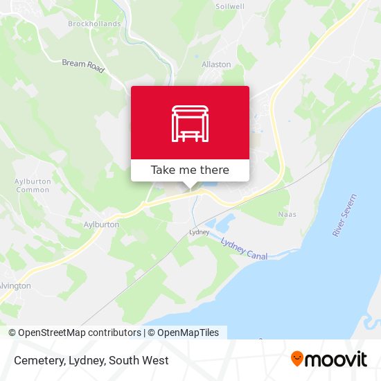 Cemetery, Lydney map