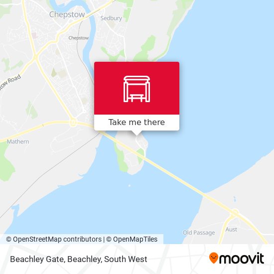 Beachley Gate, Beachley map