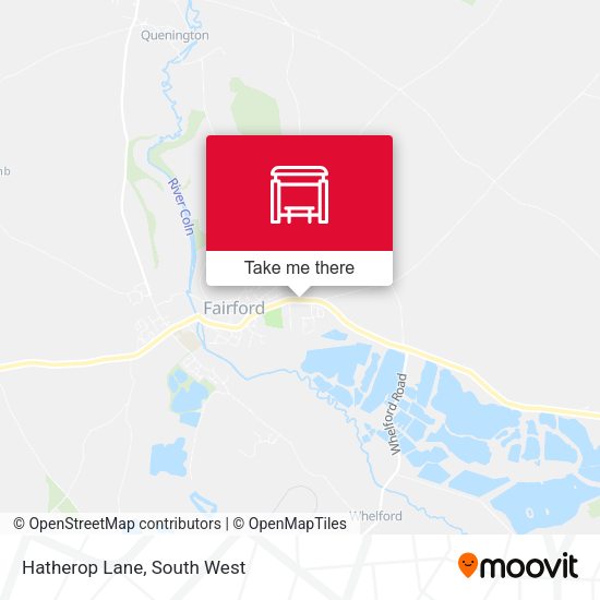 Hatherop Lane map