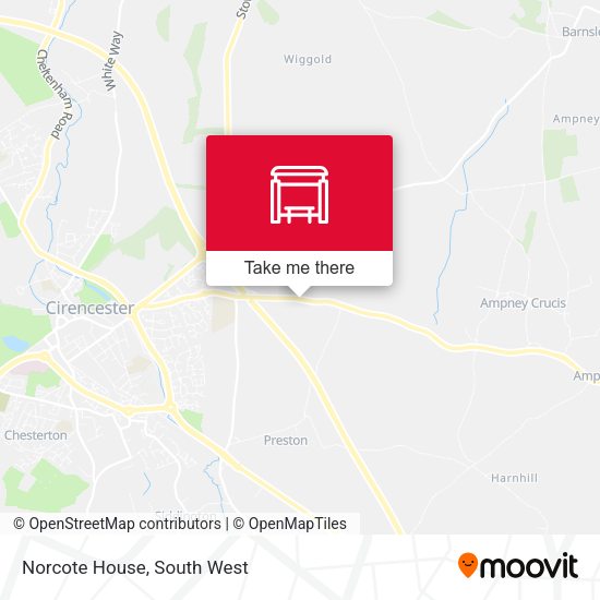 Norcote House map