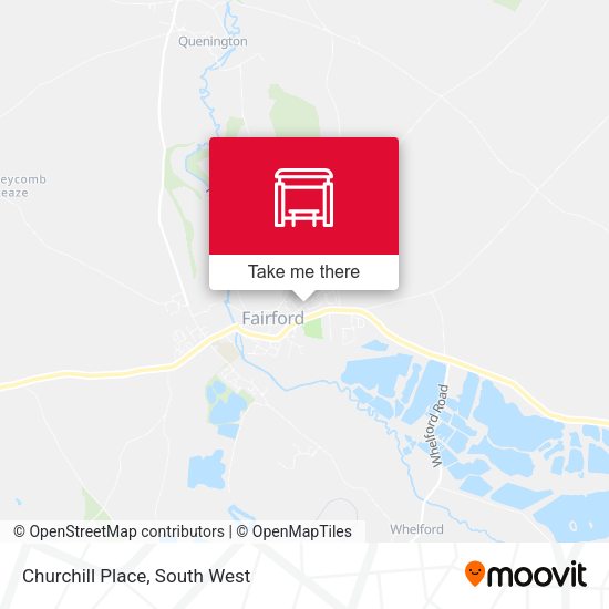 Churchill Place map