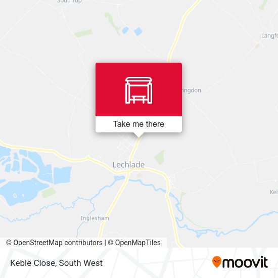 Keble Close map