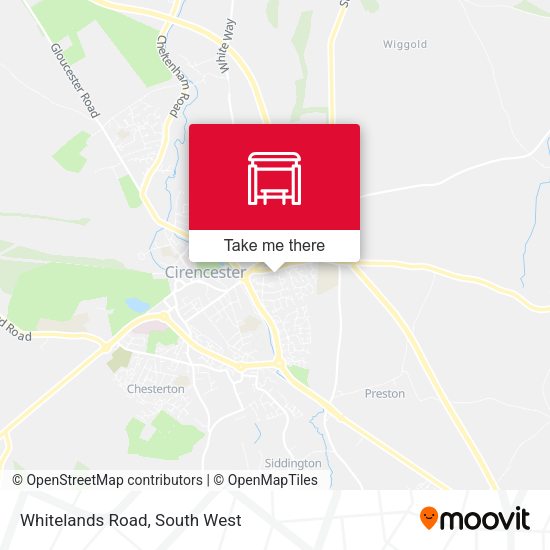 Whitelands Road map