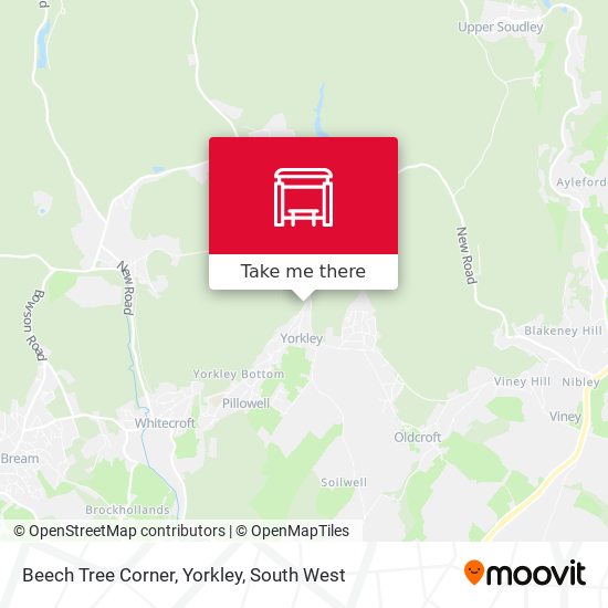 Beech Tree Corner, Yorkley map