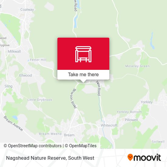 Nagshead Nature Reserve map