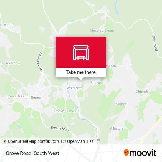 Grove Road map
