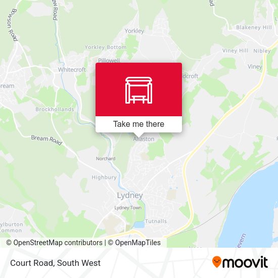Court Road map
