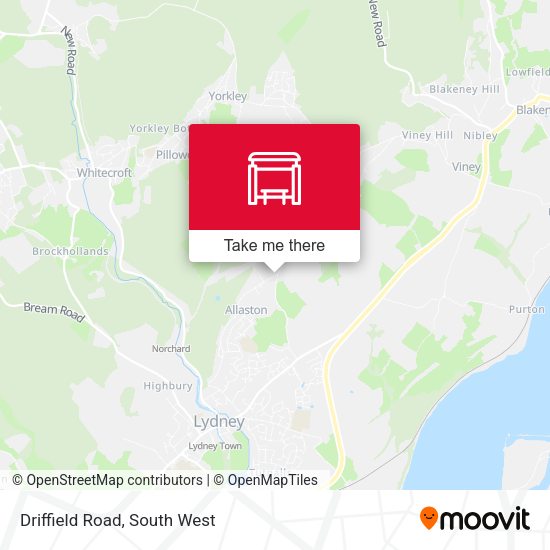 Driffield Road map