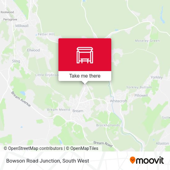 Bowson Road Junction map