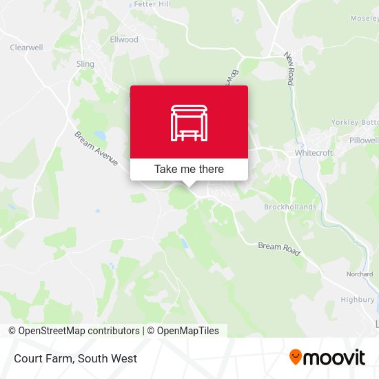 Court Farm map