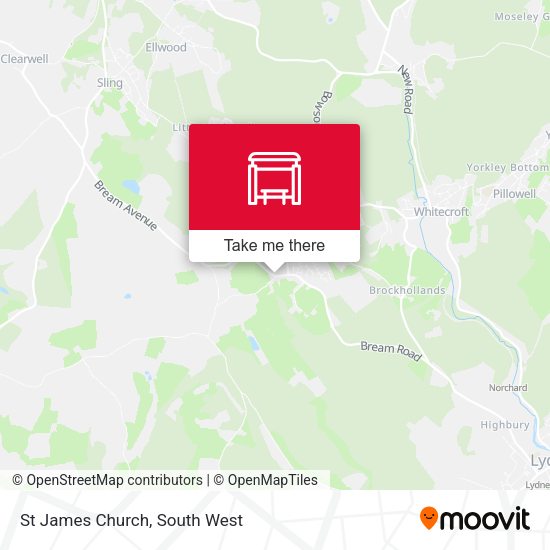 St James Church map