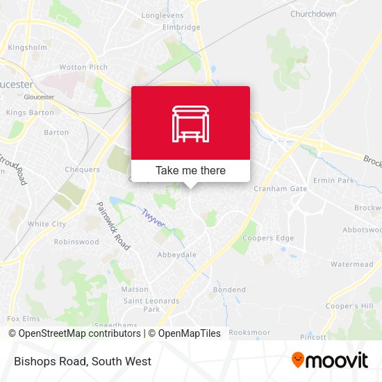 Bishops Road map