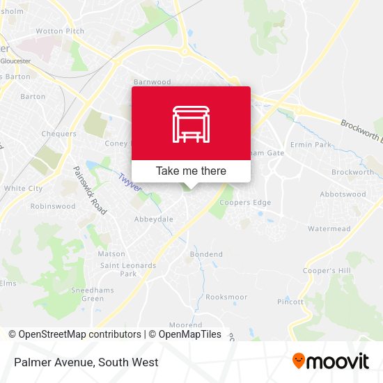 Palmer Avenue map