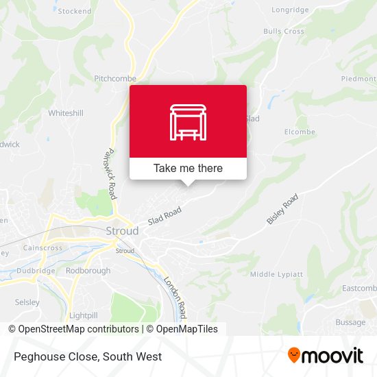 Peghouse Close map