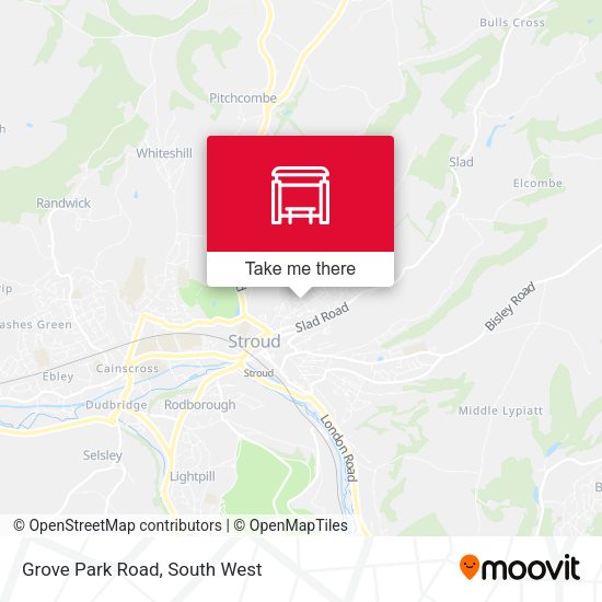 Grove Park Road map