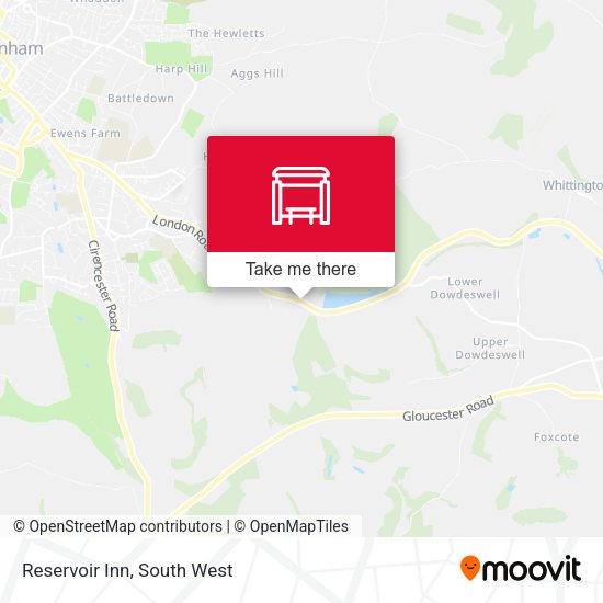 Reservoir Inn map
