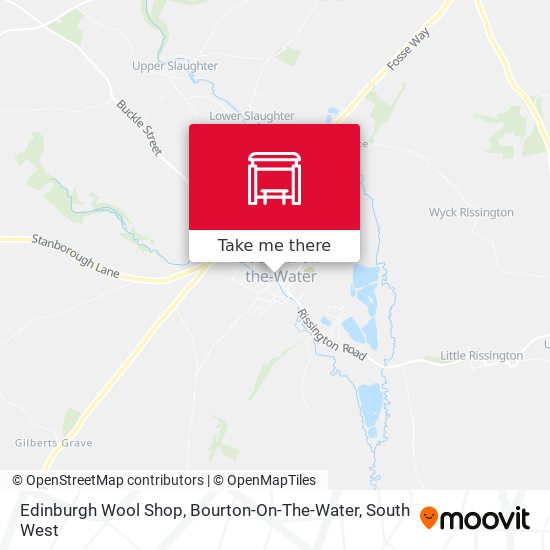 Edinburgh Wool Shop, Bourton-On-The-Water map