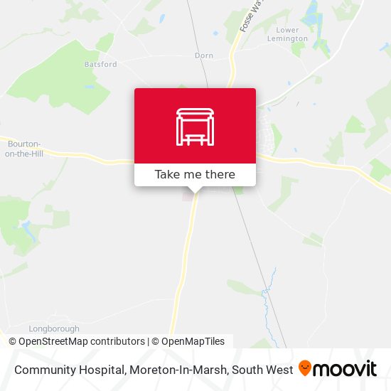 Community Hospital, Moreton-In-Marsh map