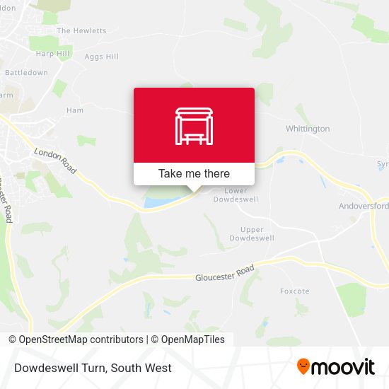 Dowdeswell Turn map