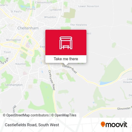 Castlefields Road map