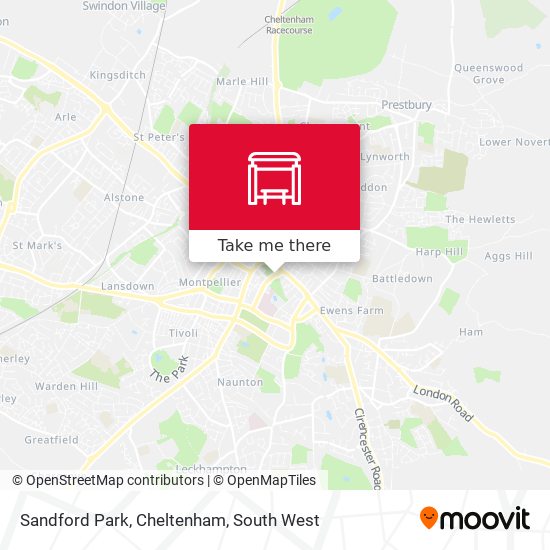Sandford Park, Cheltenham map