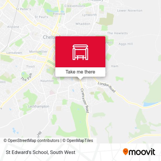 St Edward's School map