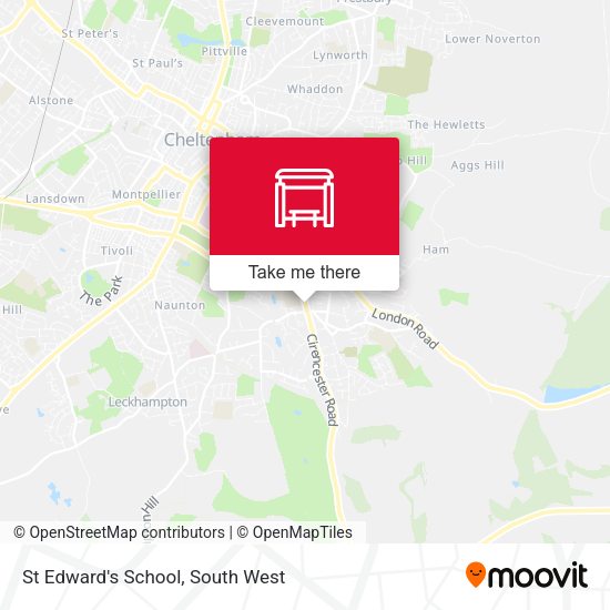 St Edward's School map