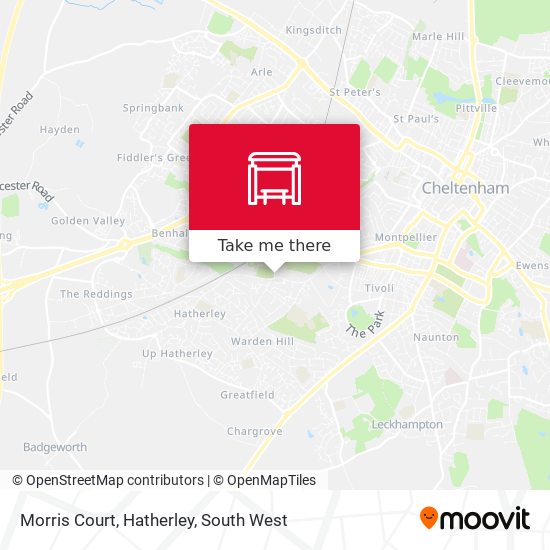 Morris Court, Hatherley map