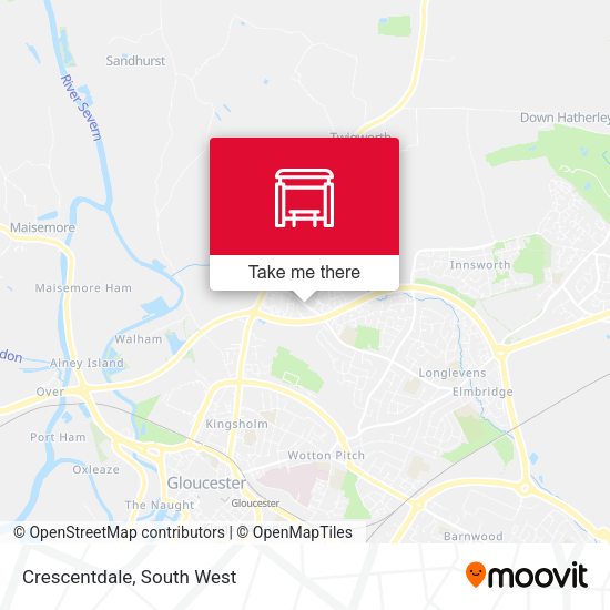 Crescentdale map