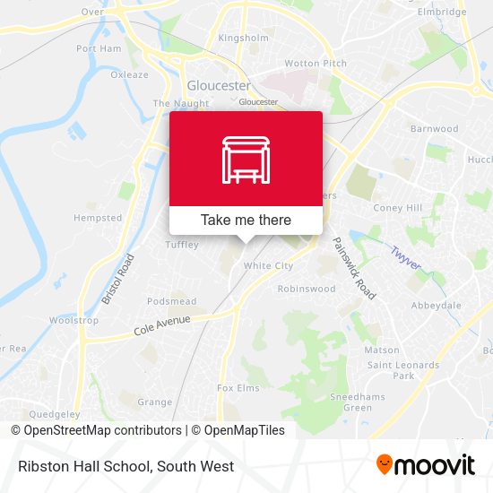 Ribston Hall School map