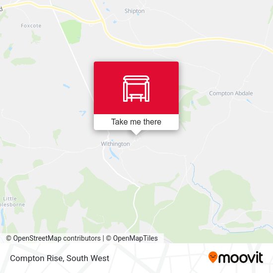 Compton Rise map
