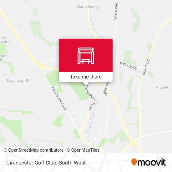 Cirencester Golf Club map