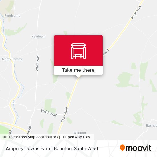 Ampney Downs Farm, Baunton map