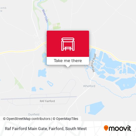 Raf Fairford Main Gate, Fairford map