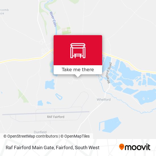 Raf Fairford Main Gate, Fairford map