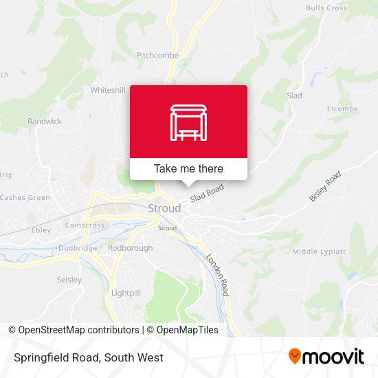 Springfield Road map