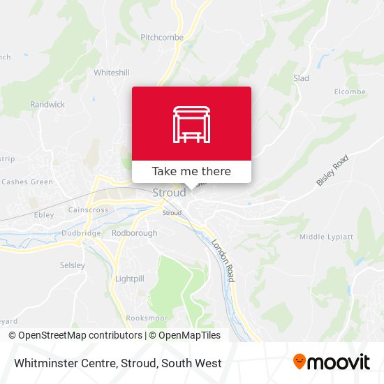 Whitminster Centre, Stroud map