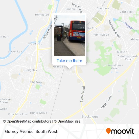 Gurney Avenue map