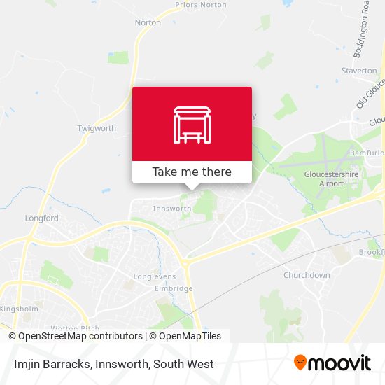 Imjin Barracks, Innsworth map