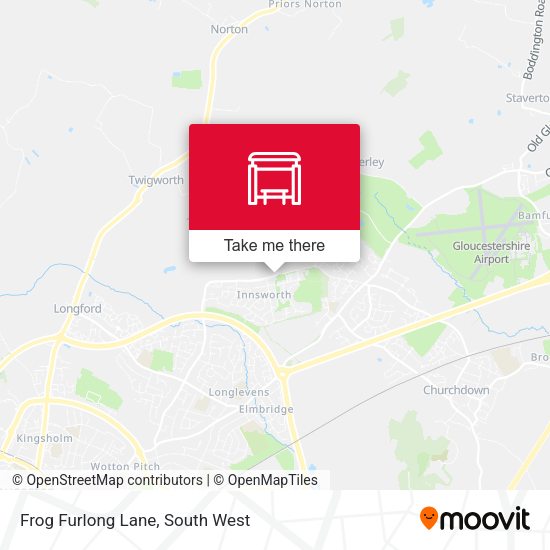 Frog Furlong Lane map